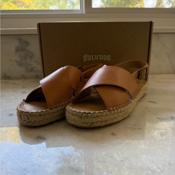 Soludos Eloise Camel Espadrille Sandals - Picture 3 of 6